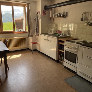 Küche mit Aussichte ins Valposchiavo